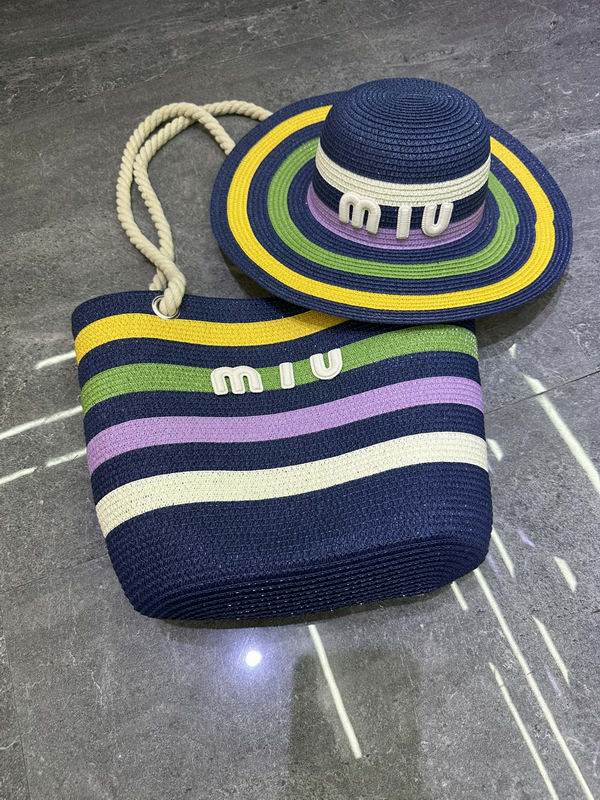 Miu Miu Beach Bag & Hat Set ID:20250617-261